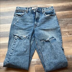 Abercrombie & Fitch Distressed Blue Jeans